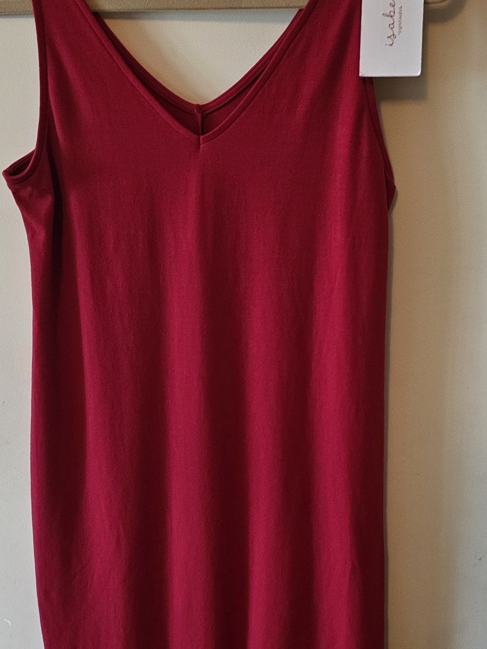 Ingrid & Isabel Deep Red V-Neck Dress Sz M